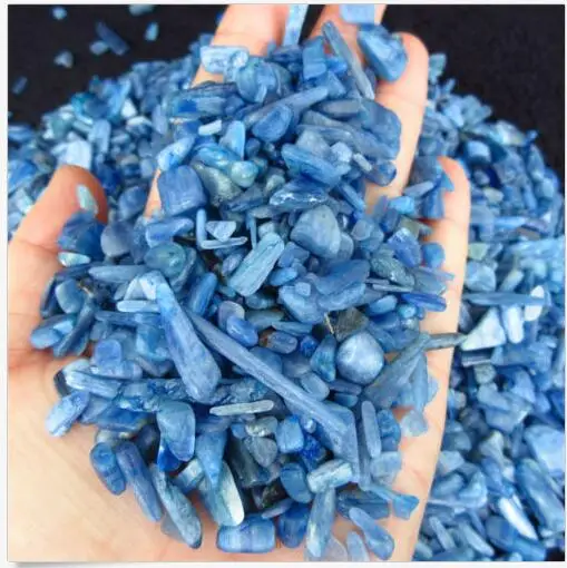 

100g Natural Blue Tumbled Kyanite Quartz Crystal Bulk Stones Reiki Healing