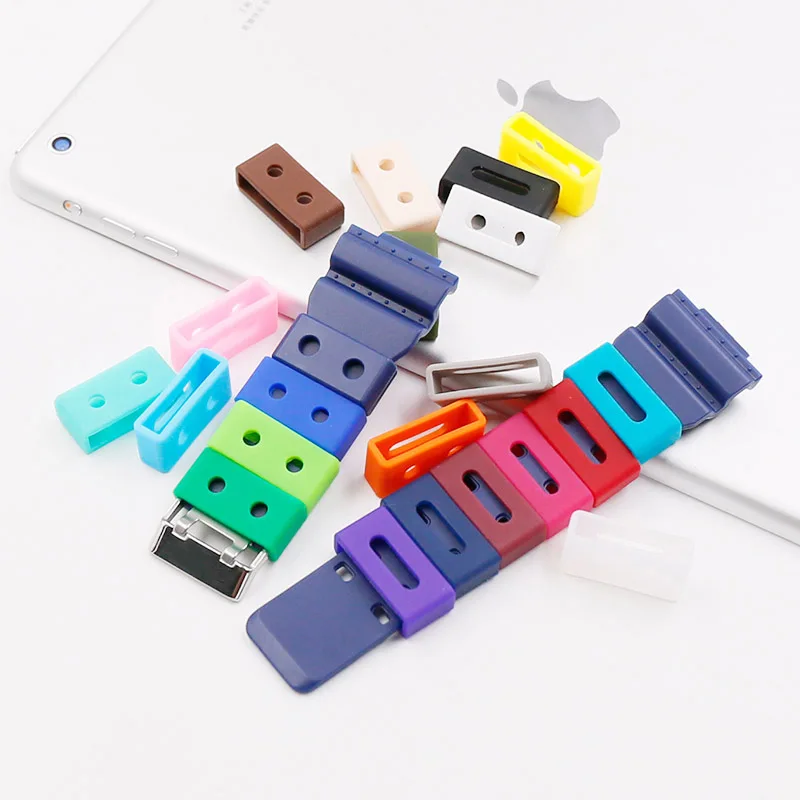 2PCS silicone bezel watch accessories strap activity ring for Casio swim ring 16mm18mm20mm22mm24mm rubber strap loop