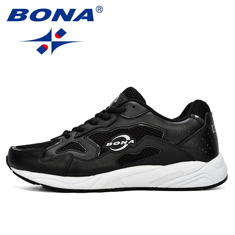 

BONA Lightweight Outdoor Sports Shoes Men Sneakers Comfortable Leather Jogging Mesh Tennis Human Race Running Shoes Men Trendy