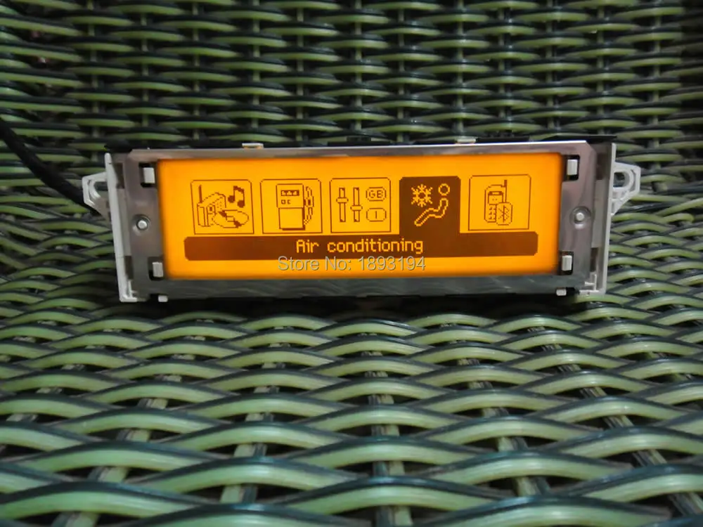 Оригинальный (желтый) экран с поддержкой USB Dual zone air и Bluetooth дисплей для Peugeot 307 407 408