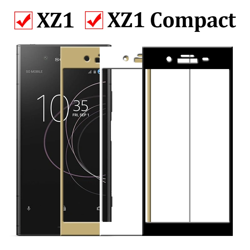Закаленное стекло для Sony Xperia Xz1 Compact Защитная пленка экрана Xz 1 защитное Experia X Z