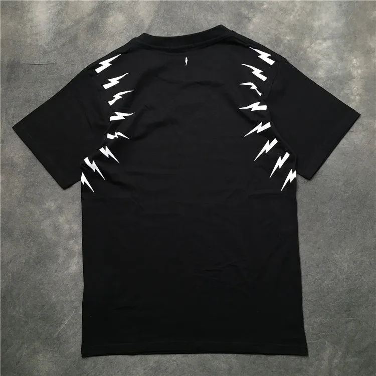Новинка 2021 мужские футболки с принтом Нил Барретта и молнией в стиле хип-хоп