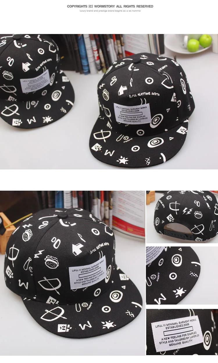 Fashion Summer women white baseball Cap Pattern Hat Snapback Sport female embroidered flat cap unisex | Аксессуары для одежды