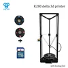 High precision auto leveling large printing size reprap delta diy 3d printer kit K280 , with heat bed support muti materials 1