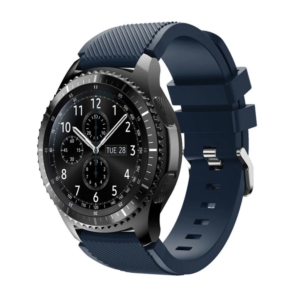 Шестерни S3 ремешок для samsung Galaxy watch 46 мм Длина браслета: 22 силиконовый часов