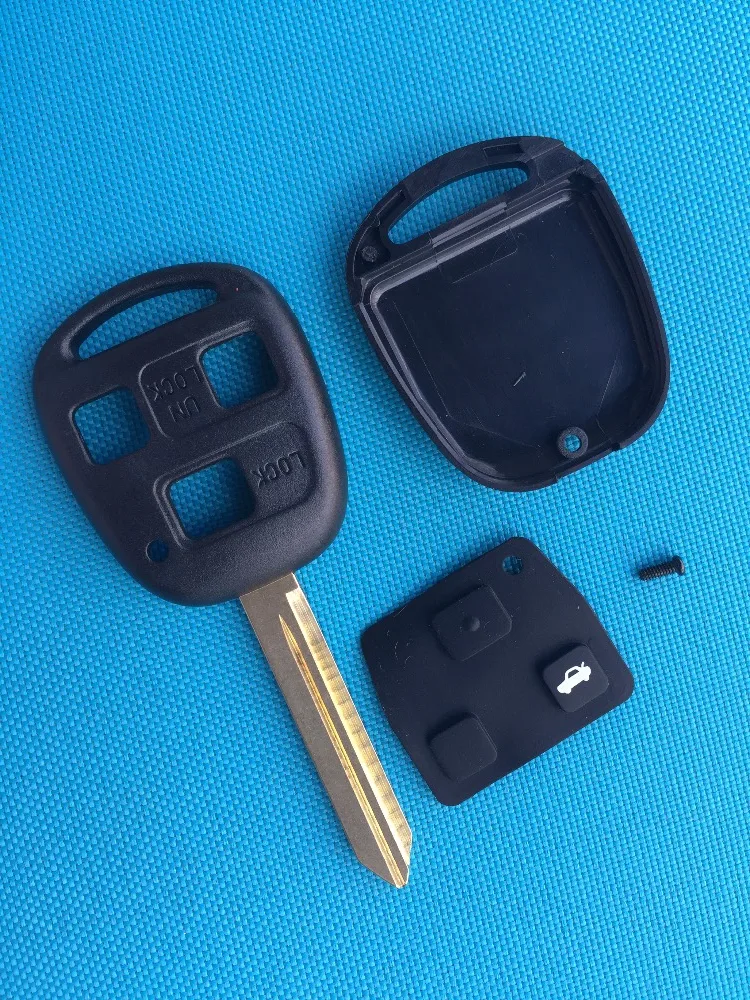 For Toyota Yaris Carina Avensis ETC. 3 Button Remote Key Case Shell Toy47 Uncut Blade No Logo Car Accessories Auto Parts Cheaper |