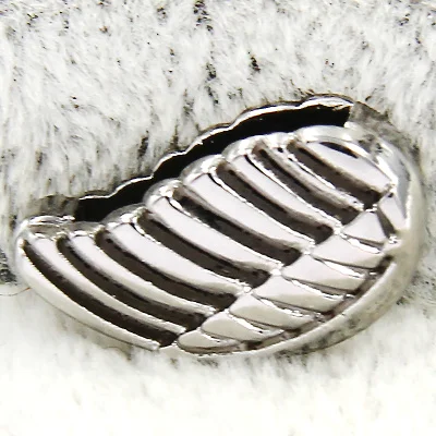 Wing Silver Ювелирные изделия yukam Кристалл двойные сердца цветок Крылья Ангела лист яблоко Claddagh слайд талисманы хранитель для изготовления браслетов аксессуары - Окраска металла: Wing Silver