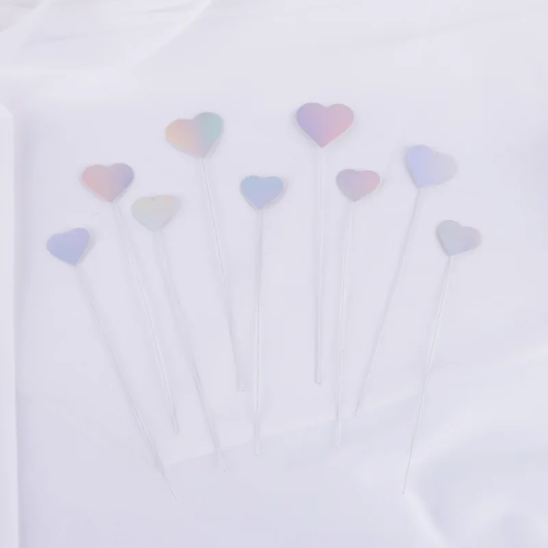 

45 шт./лот лазерная Золотая любовь Свадебный кекс Топпер розовое сердце торт Топпер для свадьбы День рождения вечерние украшения для торта д...