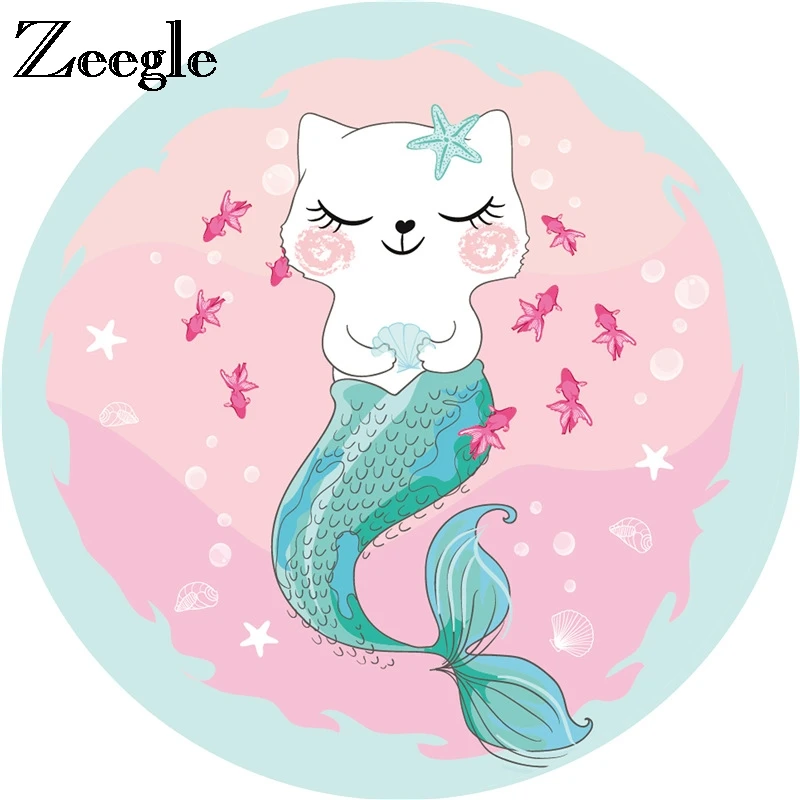Zeegle мультфильм животных ковер для детской комнаты анти скольжения компьютерное