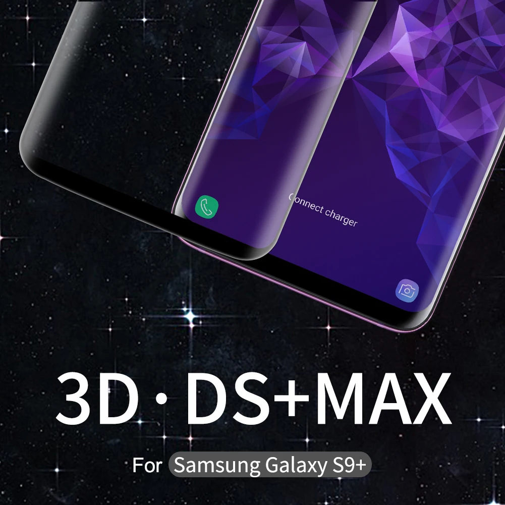 Nillkin полное клеевое стекло для Samsung Galaxy S9 Plus + Защитная пленка экрана закаленное