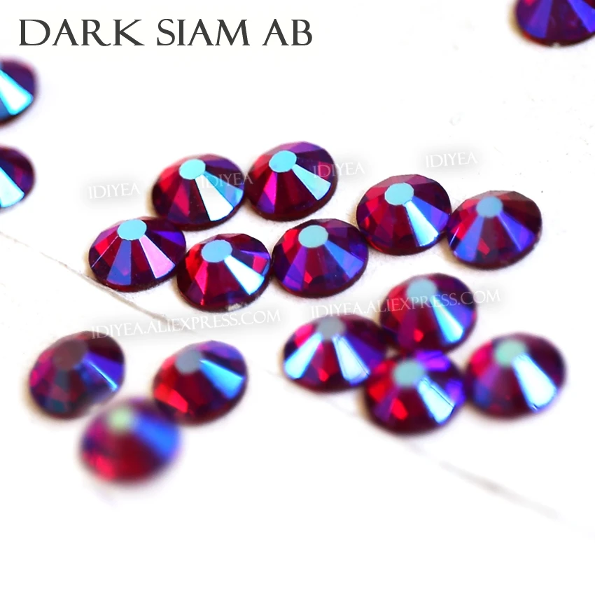 Dark Siam AB исправление для одежды разы стразы кристаллы с горячей фиксацией камни