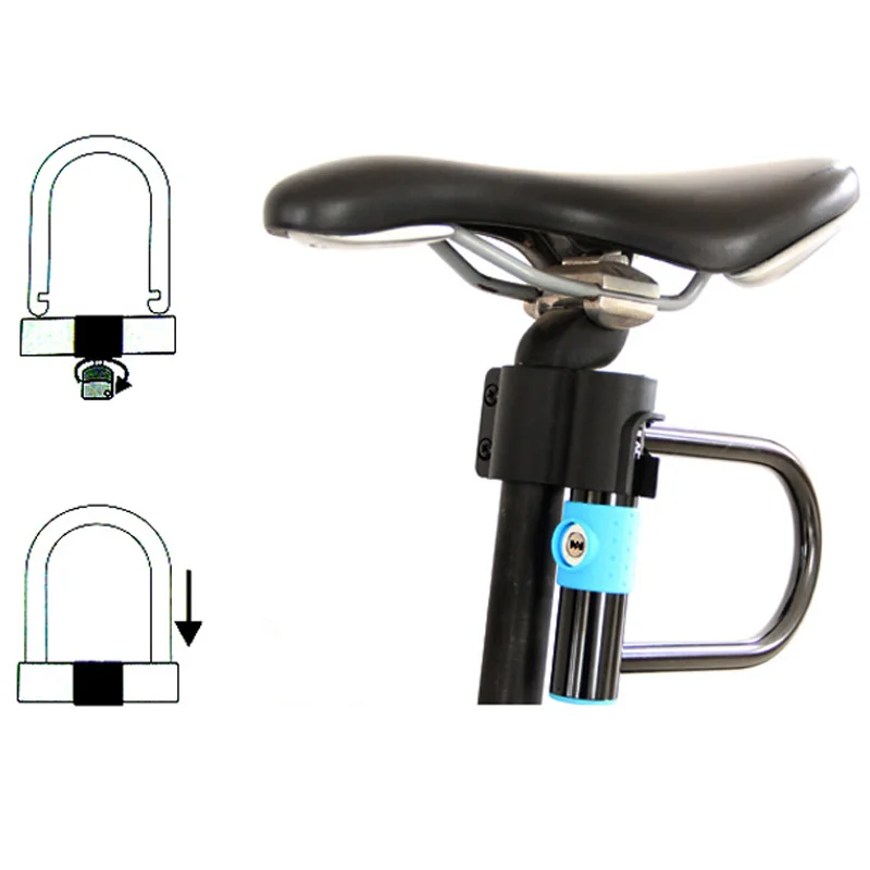 U образный замок для велосипеда ULAC Противоугонный заборы и мотоцикла безопасный 2