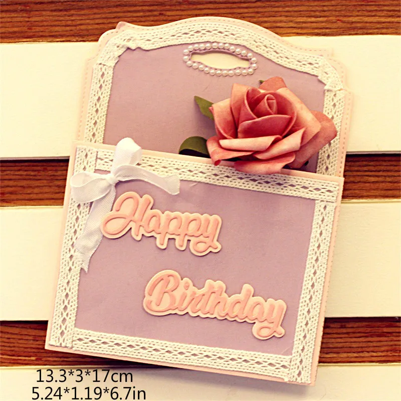 Большая бирка с загруженной сумкой металлические режущие штампы трафареты для