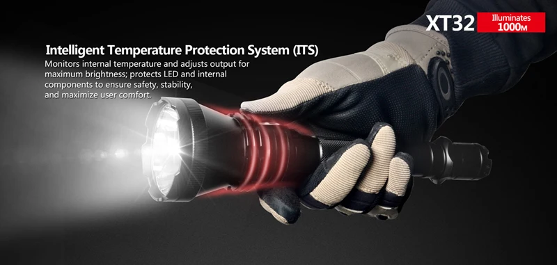 KLARUS XT32 CREE XP-L HI V3 светодиодный фонарь 1200 люменов тактический охотничий прожектор с 1000 метровым ультра дальним диапазоном