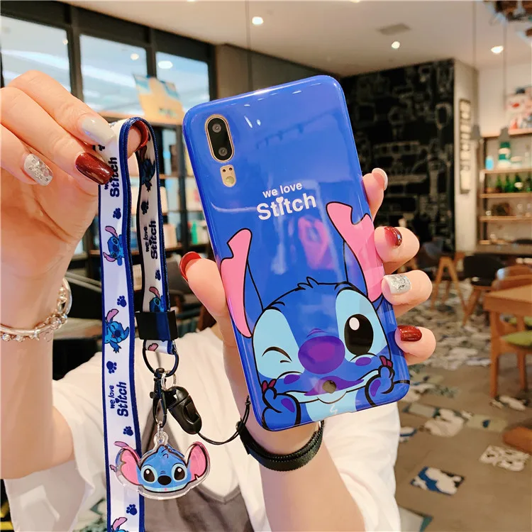 Чехол+ ремешок для huawei p30 P20 стежка, милый Винни розовый пантера мягкий чехол для телефона huawei mate20 pro nova4 чехол+ ремешок
