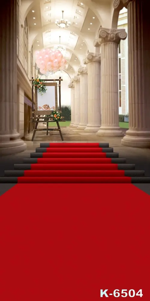 Фон для фотосъемки красное одеяло лестница фон свадьбы роскошный замок игры в