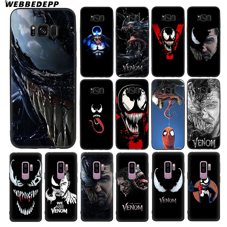 WEBBEDEPP Venom Мягкий ТПУ силиконовый чехол для Samsung Galaxy S10 S10e S9 S8 Plus S7 S6 Edge &amp J6 |