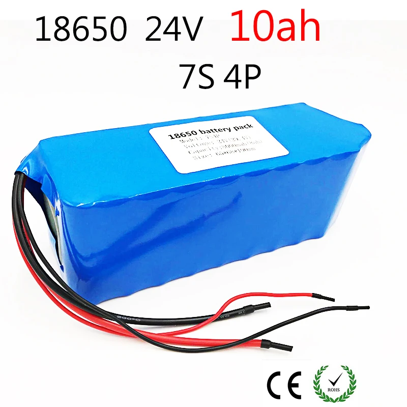 Laudation 24V 10ah Электрический велосипед литий ионный аккумулятор 29 4 V 10000mAh 15A BMS 250W 350W