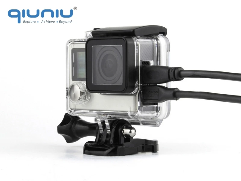 Чехол каркас QIUNIU для GoPro Hero 3 + 4|case gopro waterproof|gopro housing waterproofgopro waterproof |
