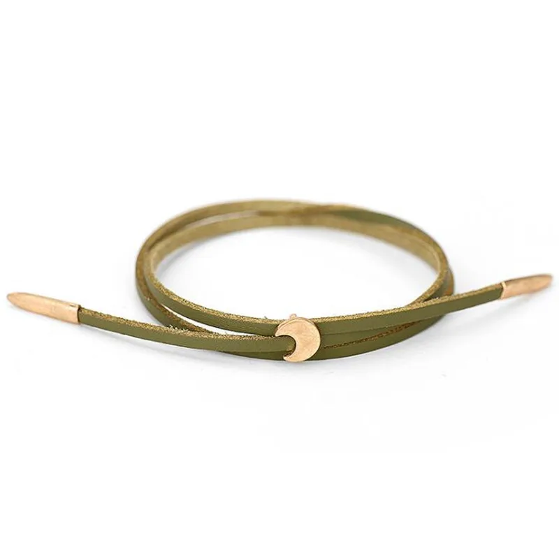 Новое поступление мульти Слои PU винтажные кожаные браслеты золотистого цвета