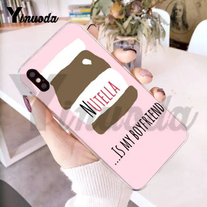 Yinuoda для iphone 7 6 X Чехол Kawaii nutella корпус под плетенную сумку мобильного телефона iPhone