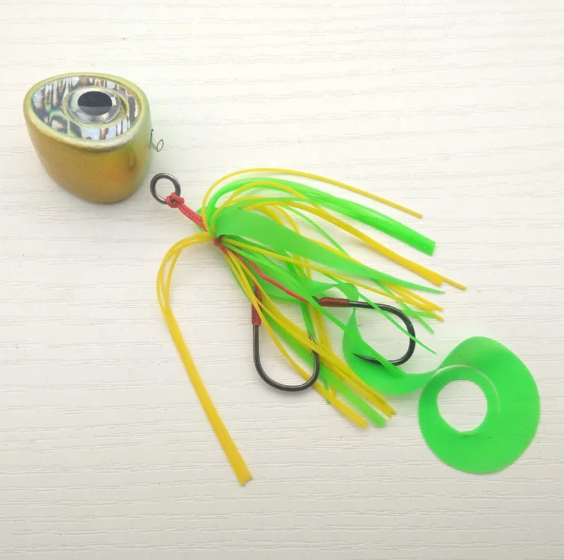 60g green 1pc 240 г/140 г/100 г/80 г/60 г/40 г песка слайдер рифовых и морских окуней/морской лещ Jig head с юбкой свинцовая блесна, дергающаяся приманка - Цвет: 60g green 1pc