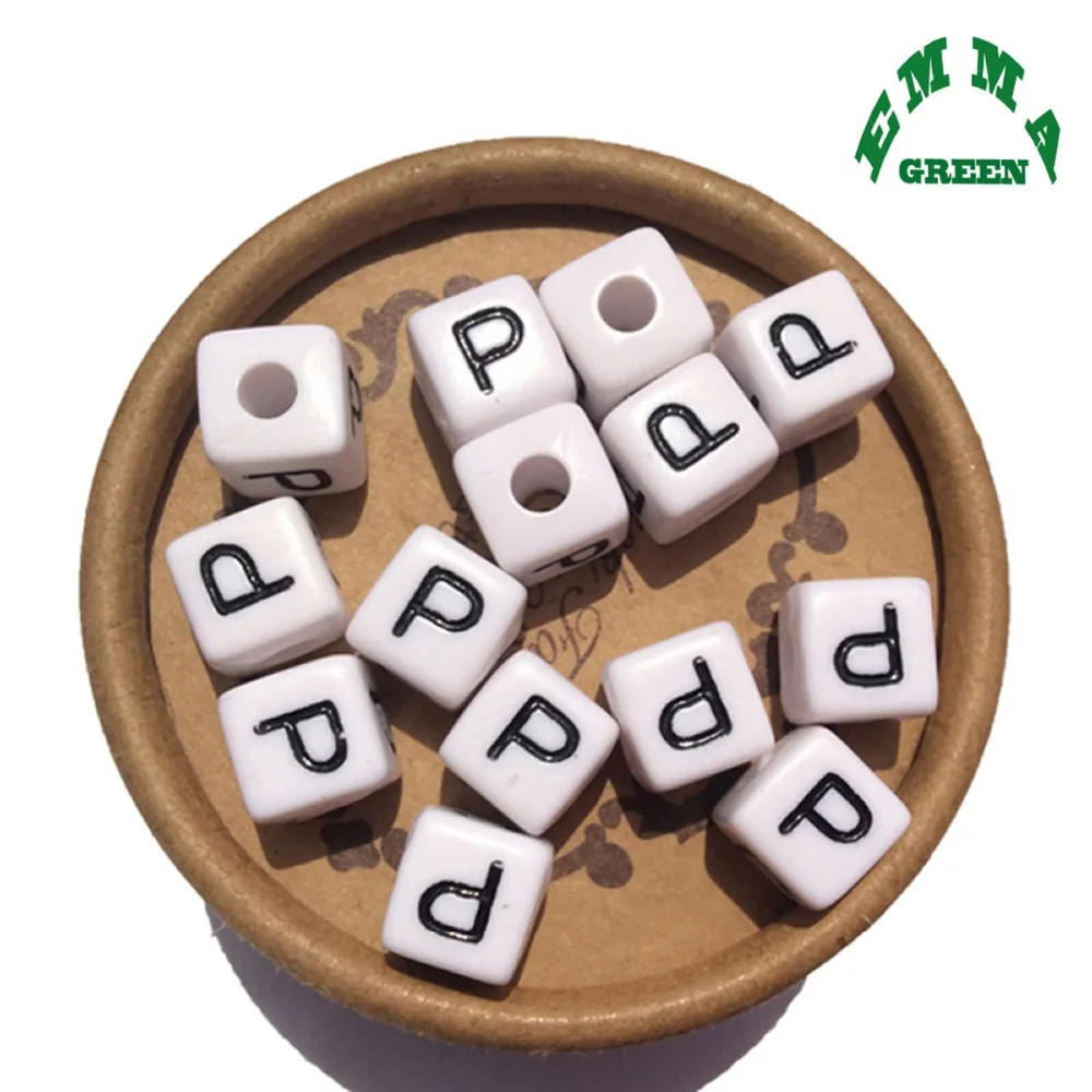 Бисер для изготовления ювелирных изделий бисер с буквами 10 мм 550 шт. A Z алфавитом