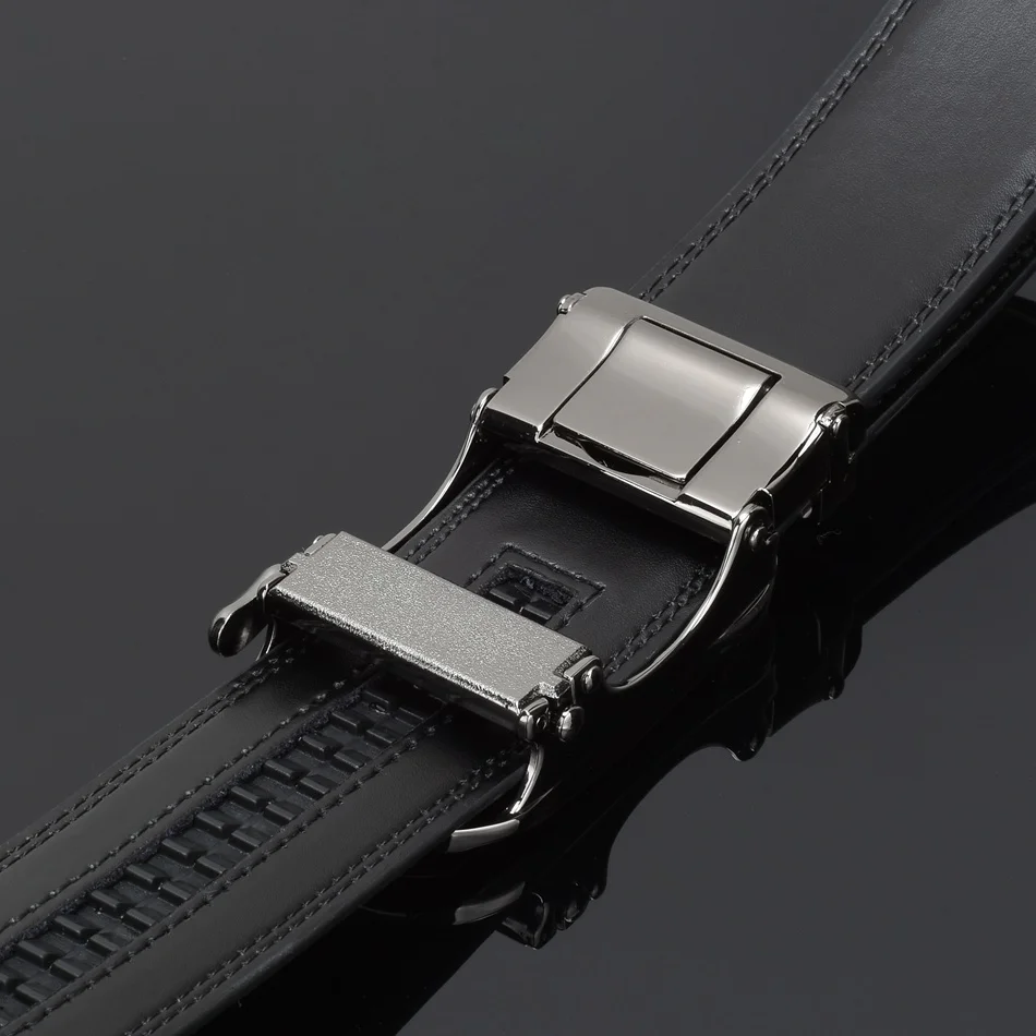 WOWTIGER коричневый 35 мм ремень из воловьей кожи для мужчин Высокое качество мужской бренд трещотка автоматические роскошные ремни Cinturones Hombre