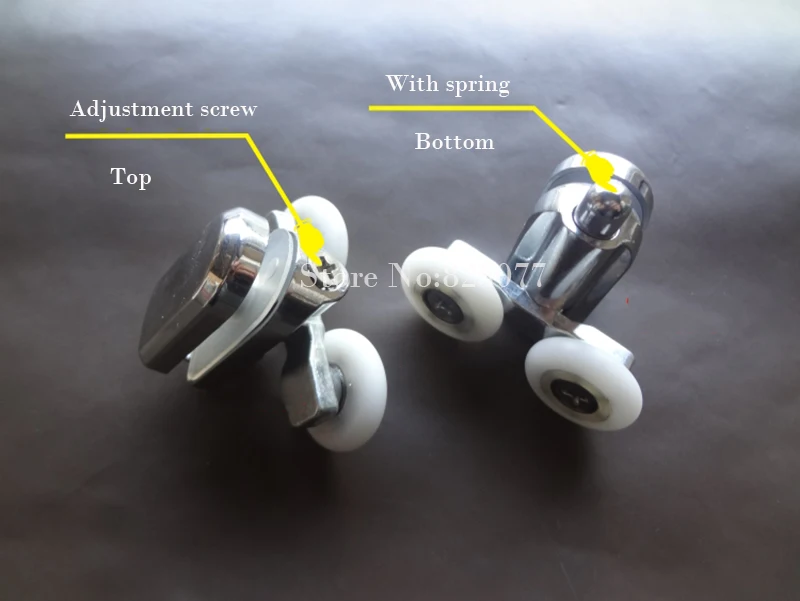 1 комплект верхний шкив и нижний для душа из сплава колеса дуговая раздвижная