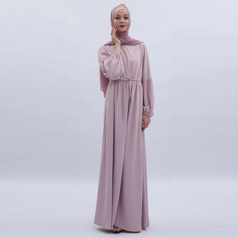 Платье для девочек и женщин однотонное платье с рукавами фонариками девочек|dresses