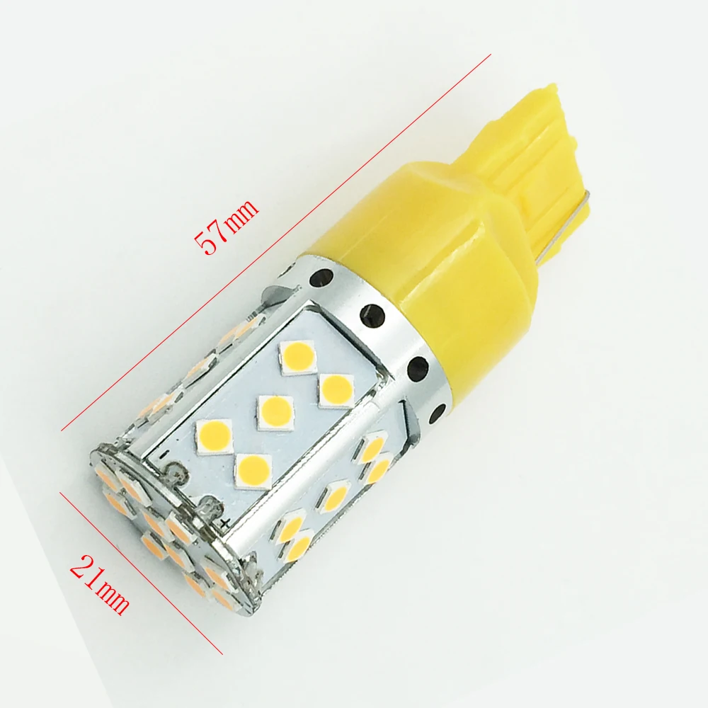 YSY 2pcs T20 7440 W21W LED Bulb 3030 35SMD Canbus 1156 BAU15S PY21W BA15S P21W Lamp For Car Turn Signal Lights Amber DC12V | Автомобили и