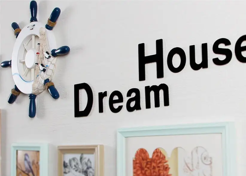 Деревянные рамки для фотографий в средиземноморском стиле 9 шт./компл. наборы