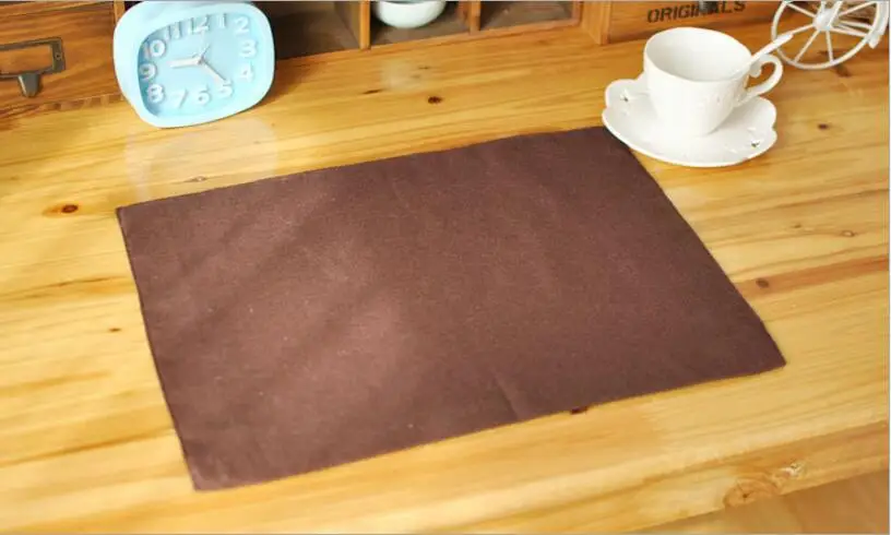 Простые салфетки в японском стиле кофейного цвета 4 шт. салфетка для стола