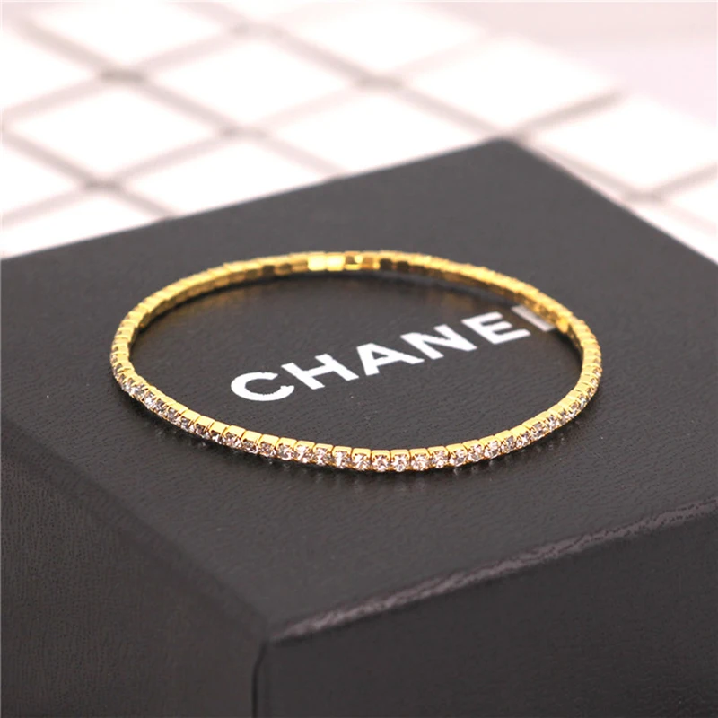 Тонкие браслеты-манжеты из сплава цинка 2 0 мм модный браслет с цепочкой