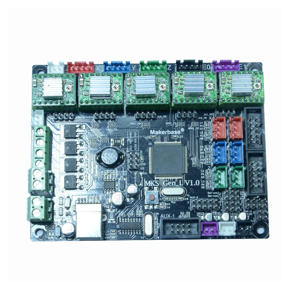 Детали для 3D принтера TEVO материнская плата Makerbase MKS GEN_L V1.0 с четырьмя DRV A4988