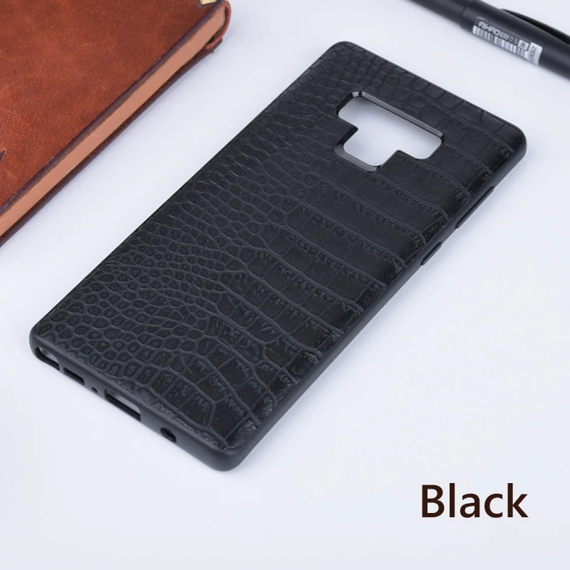 !ACCEZZ Luxury Crocodile Skin Phone Case For Samsung Galaxy Note9 Cover Soft TPU Protective Shell Capa Coque PC Hard Frame Cases |