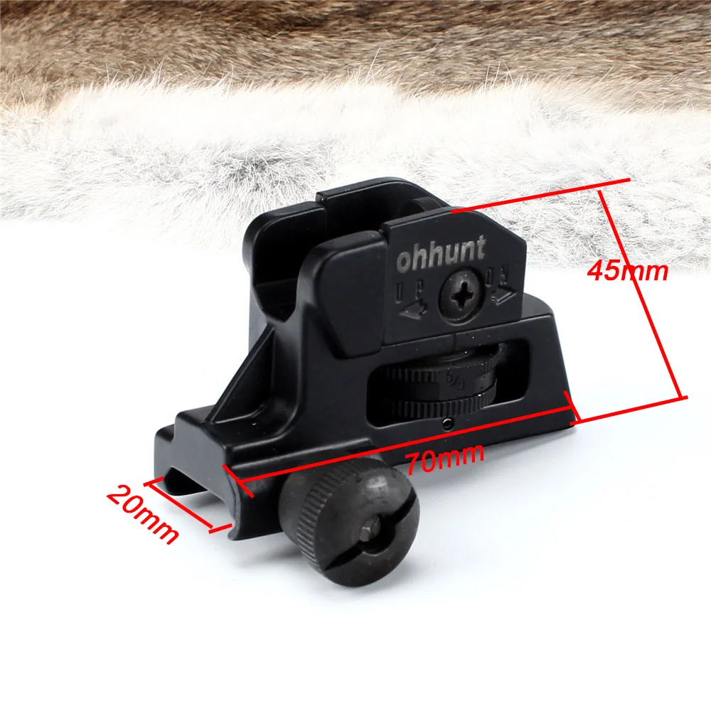 Ohhunt аксессуары для охоты съемный компактный задний прицел с регулировкой высоты