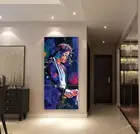 Современный домашний настенный художественный декоративный каркас абстрактный холст плакат с HD-печатью 3 шт. Майкл картина с Майклом Джексоном модульные картины