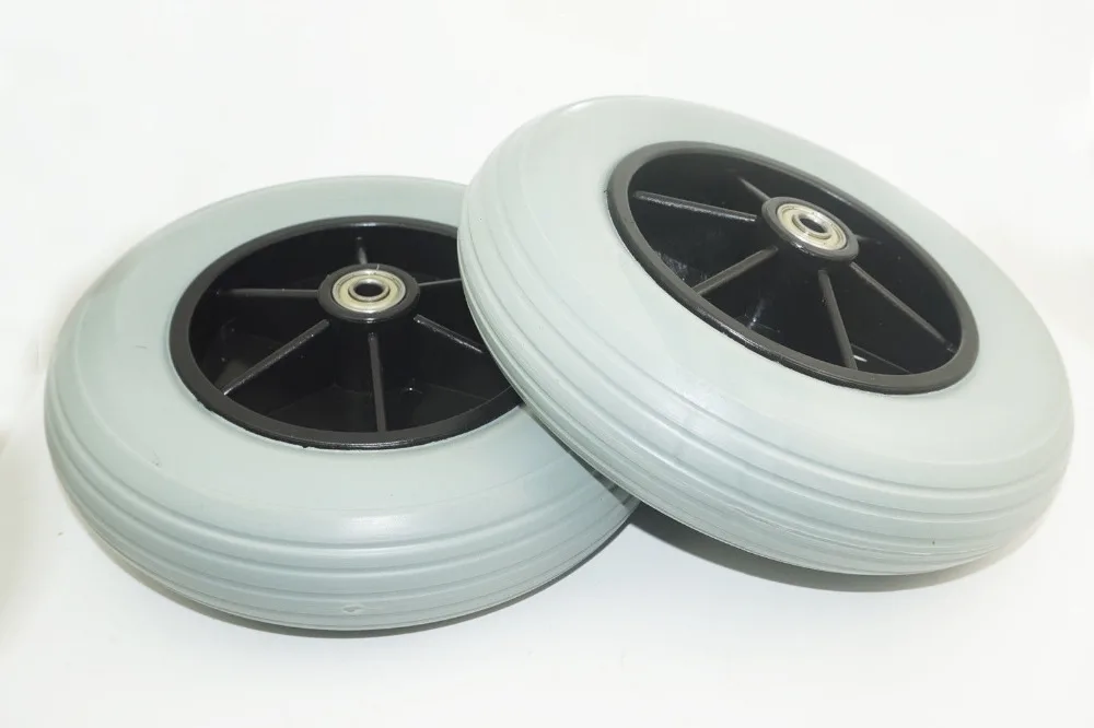 1pair 8&quot x 2&quot (200x50mm) Front Wheelchair Castors Wheel Tyre Inc Swivel Hub | Инструменты