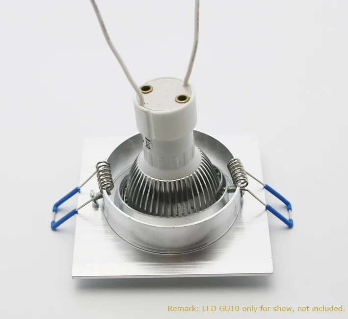DIY KIT 4 шт оправа прямоугольной формы для GU10 MR16 GU5.3 опорная стойка металлический светодиодный прожектор держатель круглый dia50mm края для Светящиеся стаканы