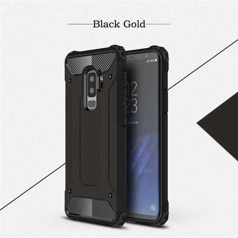Black Gold Противоударный чехол для Coque samsung Galaxy Note 8 9 S5 S6 край S7 S8 S9 плюс S10 Lite S10E J2 Prime J7 J5 A3 A5 A7 - Цвет: Black Gold