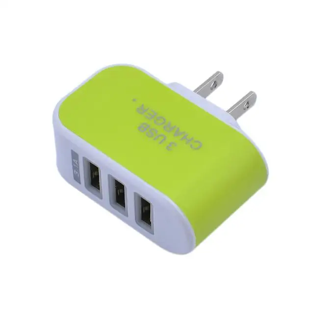 EPULA быстрое зарядное устройство 3.1A тройной USB порт настенный дом Путешествия AC