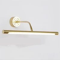 modern european simple gold led wall lamp for bathroom cabinet waterproof anti fog fashion mirror light 41516171 cm