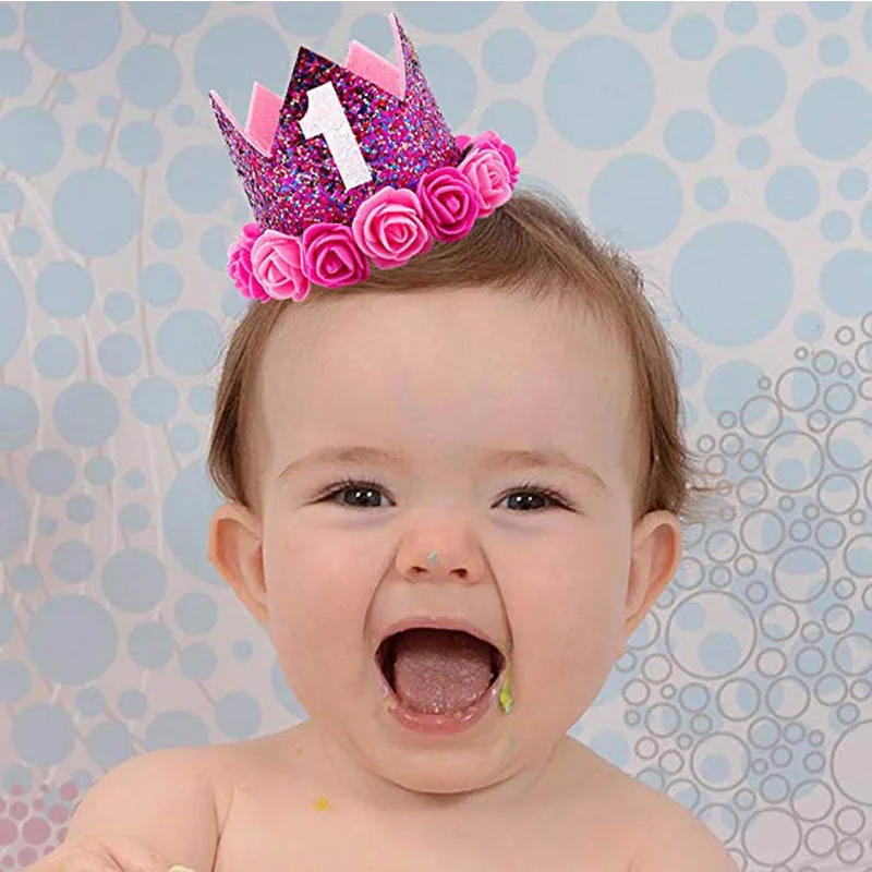 Украшения для первого дня рождения декоративная крышка детей шляпы корона