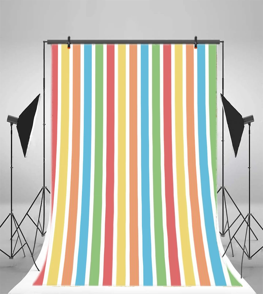 Laeacco градиентные цветные вертикальные полосы портретная сцена фотографический