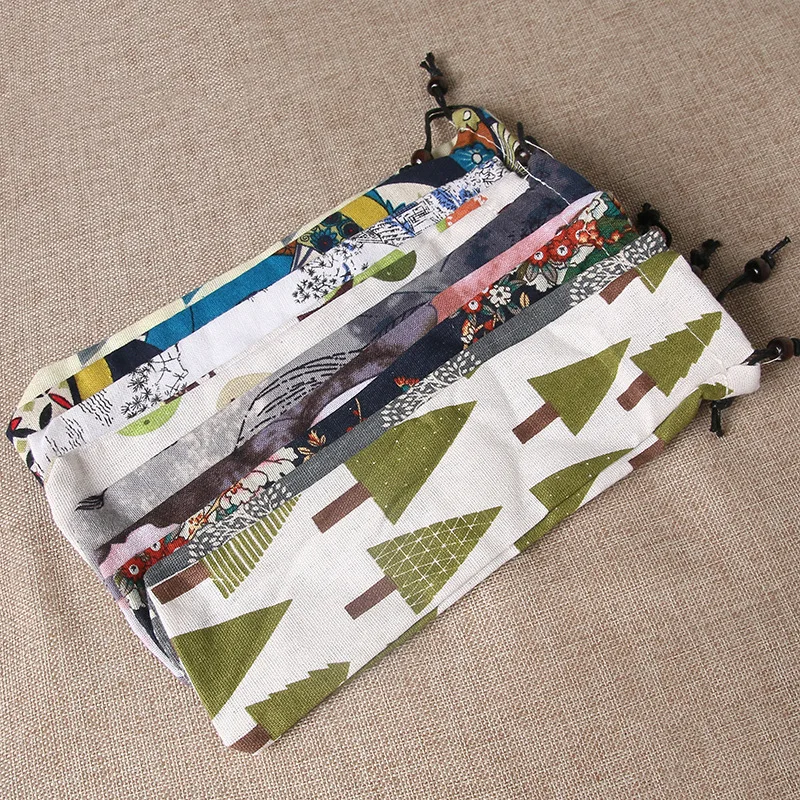 

(100pcs) Printed Straw Bags Straw Pouch Chopsticks Spoon Tableware Bags 6X25cm