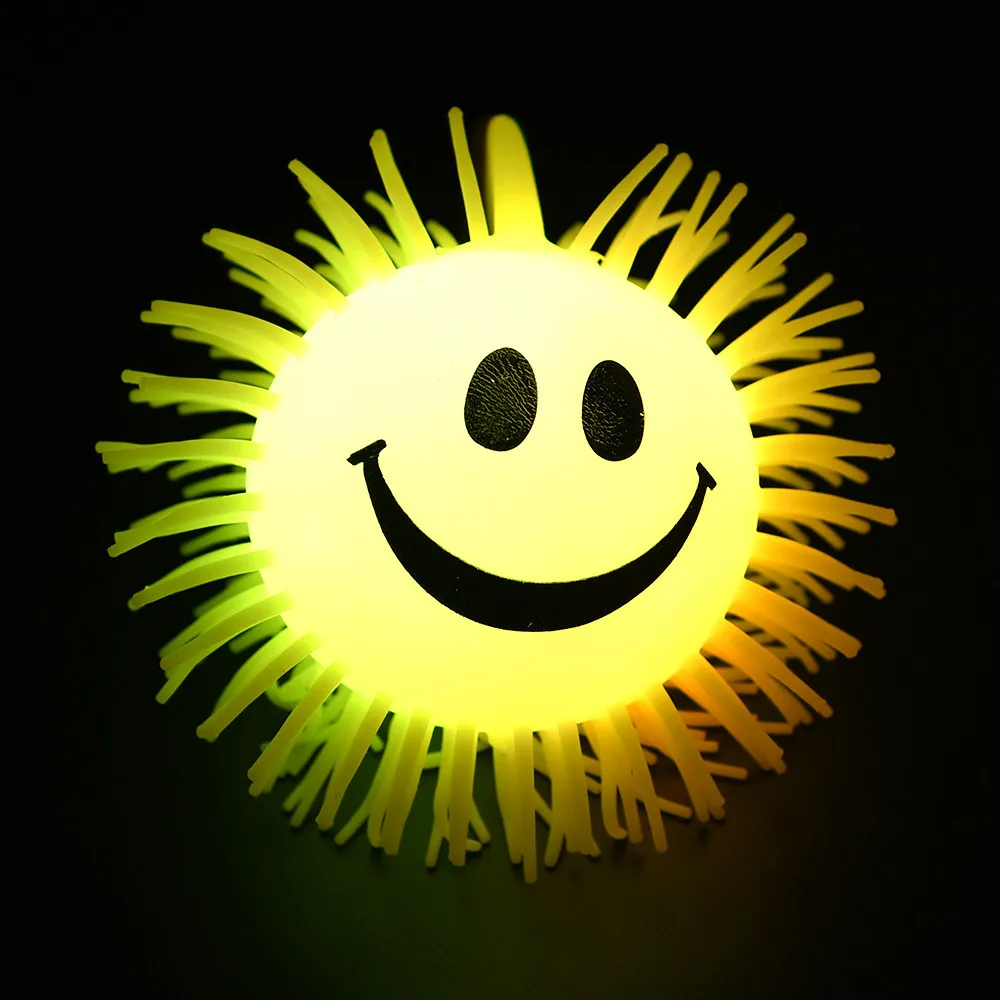 Мигающие шарики Пуху сжимаемые игрушки для снятия стресса Сжимаемый игрушечный