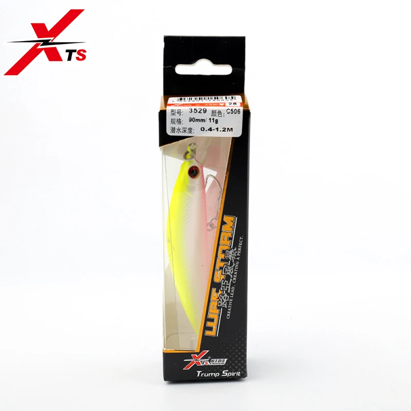 Рыболовные приманки XTS Jerkbait гольян искусственная жесткая наживка 90 мм пять
