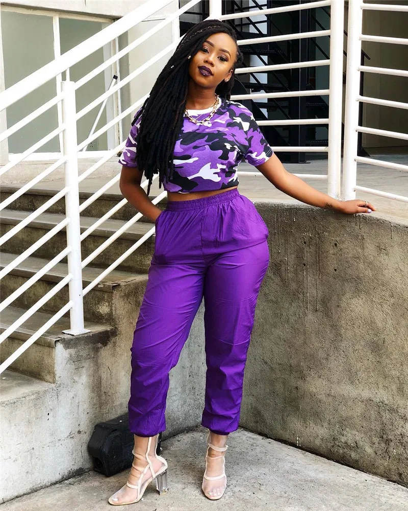 Женский Повседневный комплект из двух предметов летняя одежда футболка с