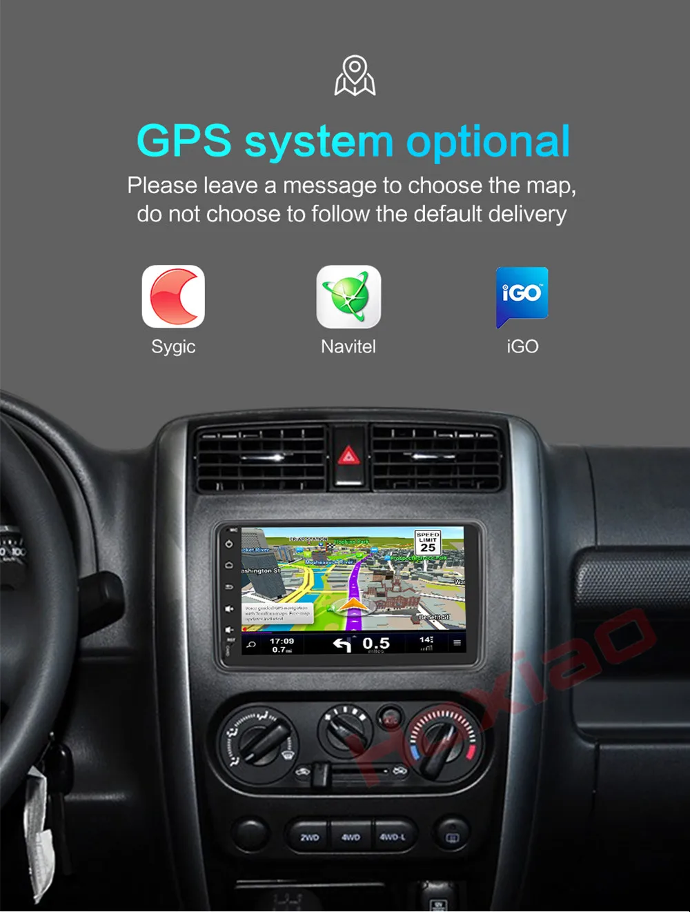Hoxiao Android 6,0 для SUZUKI JIMNY 2007- gps HD мультимедийный плеер Карта Навигация wifi ROS BT без DVD 7 дюймов 2DIN Автомагнитола
